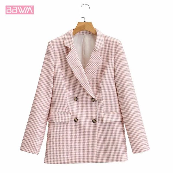 women's jackets korean plaid lapel long sleeve double breasted chic female coat harajuku western fashion jacket, Black;brown
women's jackets korean plaid lapel long sleeve double breasted chic female coat harajuku western fashion jacket, Black;brown