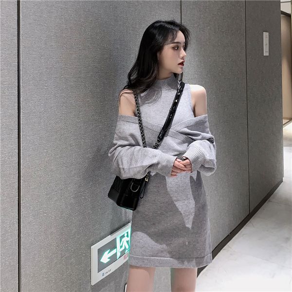2021 autumn new fashion big sleeved-off-your-shirt squeeze body skin skinny shirt dressed in two parts 7sy2, White
2021 autumn new fashion big sleeved-off-your-shirt squeeze body skin skinny shirt dressed in two parts 7sy2, White