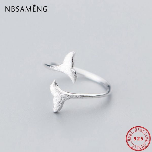 cluster rings 2021 fashion 925 sterling silver ring mermaid tail whale opening size 5 6 7 adjustable for women girl gift jewelry, Golden;silver 
cluster rings 2021 fashion 925 sterling silver ring mermaid tail whale opening size 5 6 7 adjustable for women girl gift jewelry, Golden;silver