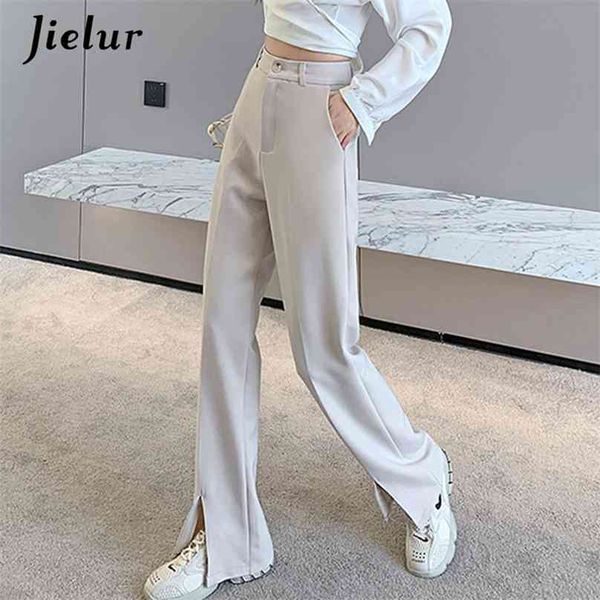 jielur fashion black trousers suits spring xs-2xl high waist casual women's pants wide leg split workwear formal zipper 210925, Black;white
jielur fashion black trousers suits spring xs-2xl high waist casual women's pants wide leg split workwear formal zipper 210925, Black;white