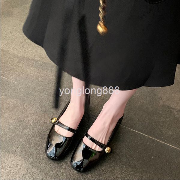 dress shoes spring and summer french thick soled small leather shoes with shallow mouth, round head, heel mary jane single, Black
dress shoes spring and summer french thick soled small leather shoes with shallow mouth, round head, heel mary jane single, Black