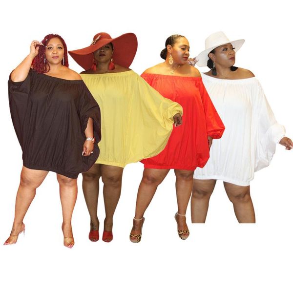 casual dresses women off shoulder long sleeve loose elegant dress ladies club party yellow red black white vestidos plus size 4xl 5xl, Black;gray
casual dresses women off shoulder long sleeve loose elegant dress ladies club party yellow red black white vestidos plus size 4xl 5xl, Black;gray