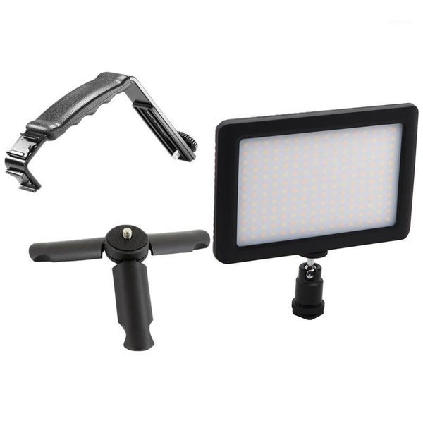192 led studio video continuous light with universal microphone stand l bracket camera grip 2 shoe mounts1
192 led studio video continuous light with universal microphone stand l bracket camera grip 2 shoe mounts1