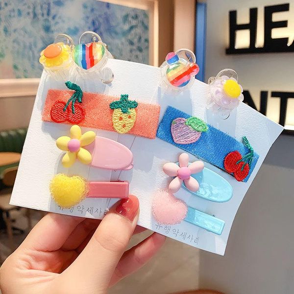 5 pcs/set children cute fresh fruit flower love ornament hair clips girls sweet acrylic barrettes hairpins kids hair accessories, Slivery;white
5 pcs/set children cute fresh fruit flower love ornament hair clips girls sweet acrylic barrettes hairpins kids hair accessories, Slivery;white