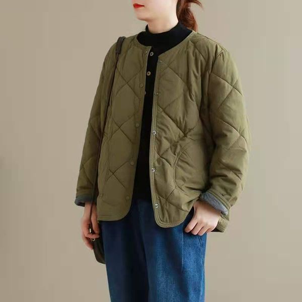 womens jacket 2021 autumn and winter cotton jacket women loose retro casual large size warm short round neck top, Black;brown
womens jacket 2021 autumn and winter cotton jacket women loose retro casual large size warm short round neck top, Black;brown