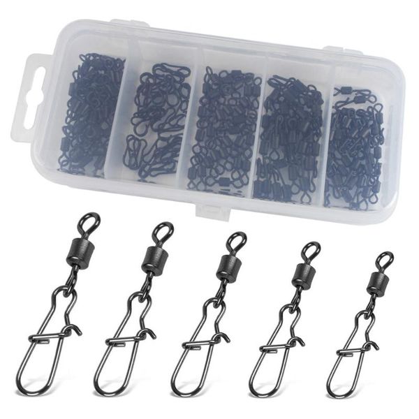 50pcs/100pcs fishing connector swivels interlock pin snap 4/6/8/10/12# rolling swivel for fishhook lure fishing hook accessories
50pcs/100pcs fishing connector swivels interlock pin snap 4/6/8/10/12# rolling swivel for fishhook lure fishing hook accessories