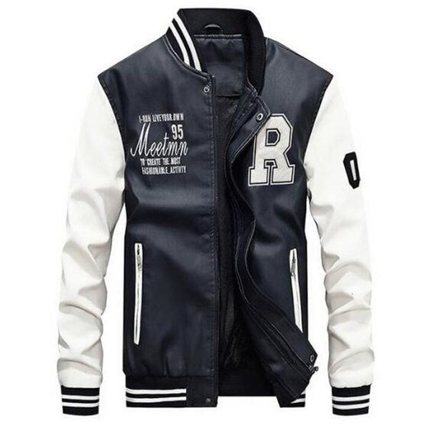 2021 new fashion 4xl jacket men casual fleece thicken faux leather coats college basebal moto biker bomber jackets inh2, Black
2021 new fashion 4xl jacket men casual fleece thicken faux leather coats college basebal moto biker bomber jackets inh2, Black