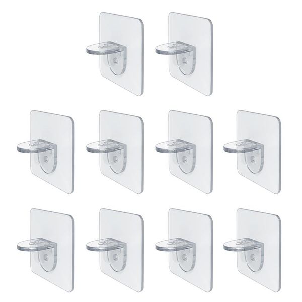 hooks & rails 10pcs home self adhesive angle support removable cabinet traceless transparent acrylic clapboard sticker partition post
hooks & rails 10pcs home self adhesive angle support removable cabinet traceless transparent acrylic clapboard sticker partition post
