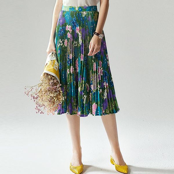 skirts pleated women novelty design high waist 95% polyester skirt flowers printed elegant style fashion, Black
skirts pleated women novelty design high waist 95% polyester skirt flowers printed elegant style fashion, Black