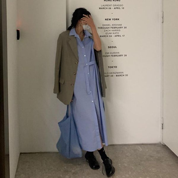 casual dresses contracted careful machine unilateral belt a little on the sleeve shirt dress female literary restoring ancient ways lan, Black;gray
casual dresses contracted careful machine unilateral belt a little on the sleeve shirt dress female literary restoring ancient ways lan, Black;gray