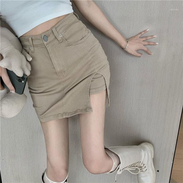 colors summer vintage high waist side slit skirt female bag hip denim stretch a-line skirts mujer pleated, Black
colors summer vintage high waist side slit skirt female bag hip denim stretch a-line skirts mujer pleated, Black