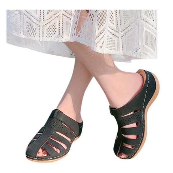 slippers summer women's round toe comfortable openwork non-slip deodorant breathable flat sandals home indoor #0716, Black
slippers summer women's round toe comfortable openwork non-slip deodorant breathable flat sandals home indoor #0716, Black