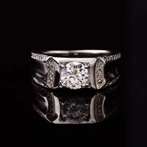 cluster rings 1-2ct d color male moissanite s925 sterling silver platinum plated men ring fine jewelry pass diamond, Golden;silver
cluster rings 1-2ct d color male moissanite s925 sterling silver platinum plated men ring fine jewelry pass diamond, Golden;silver