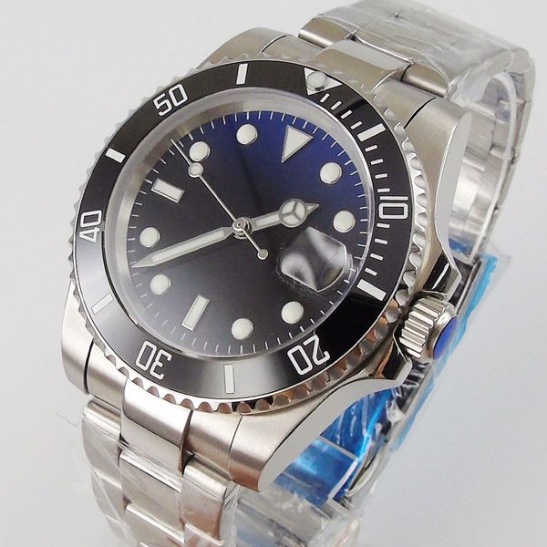 40mm sterile blue iron plate light-emitting ceramic beads sapphire glass nh35 date automatic gentlemen clock, Slivery;brown
40mm sterile blue iron plate light-emitting ceramic beads sapphire glass nh35 date automatic gentlemen clock, Slivery;brown