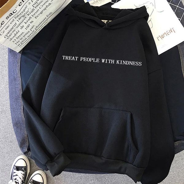 fashion new harry styles hoodie streetwear women treat people with kindness long sleeve loose hooded sweatshirt harajuku women, Black
fashion new harry styles hoodie streetwear women treat people with kindness long sleeve loose hooded sweatshirt harajuku women, Black