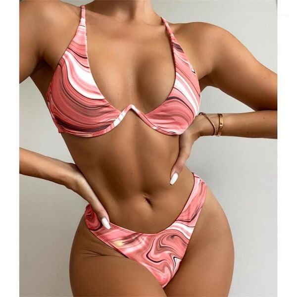 women's swimwear summer retro print women 2 piece set bikini mujer 2021 high cut brazilian swimsuit female halter beachwear biquini, White;black
women's swimwear summer retro print women 2 piece set bikini mujer 2021 high cut brazilian swimsuit female halter beachwear biquini, White;black