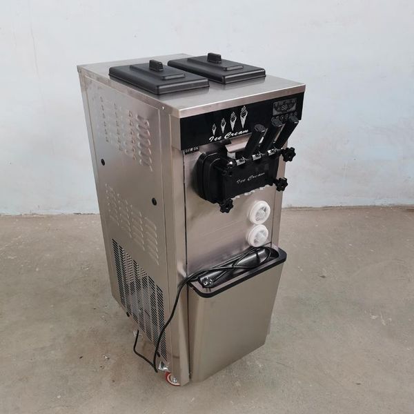 ice cream making machine 1600w commercial vertical soft stainless three flavors steel maker
ice cream making machine 1600w commercial vertical soft stainless three flavors steel maker