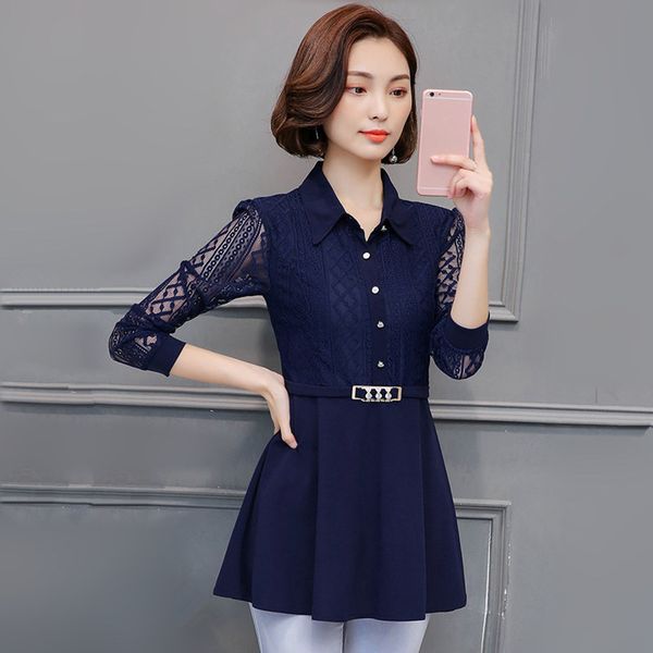 women's two piece pants lace shirt spring autumn fashion elegant patchwork hollw-out long-sleeve medium-length slim pullovers, White
women's two piece pants lace shirt spring autumn fashion elegant patchwork hollw-out long-sleeve medium-length slim pullovers, White
