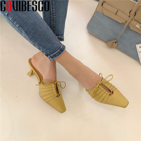 covibesco women sandals popular casual genuine leather cross-tied high heels mule spring summer slippers new arrival shoes woman, Black
covibesco women sandals popular casual genuine leather cross-tied high heels mule spring summer slippers new arrival shoes woman, Black
