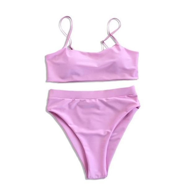 2021 bikini set swimwear women high waist strapless bikini pure color women swimsuit push up padded bathing suit monokin
2021 bikini set swimwear women high waist strapless bikini pure color women swimsuit push up padded bathing suit monokin