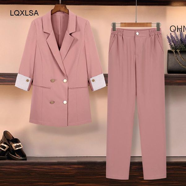 pants suits elegant woman womens outfits suit female large size thin section office ladies commercial uniform 2 piece sets, White
pants suits elegant woman womens outfits suit female large size thin section office ladies commercial uniform 2 piece sets, White