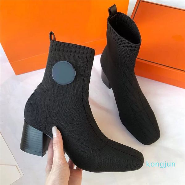 autumn winter socks heeled heel boots fashion knitted elastic boot designer alphabetic women shoes lady thick high heels, Black
autumn winter socks heeled heel boots fashion knitted elastic boot designer alphabetic women shoes lady thick high heels, Black