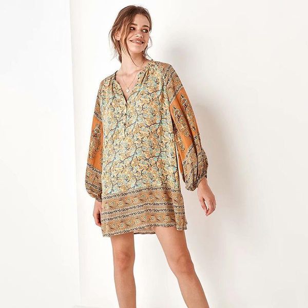 casual dresses long sleeve boho women floral printed short mini dress v neck vintage plus size ladies vestidos ropa mujer -2xl, Black;gray
casual dresses long sleeve boho women floral printed short mini dress v neck vintage plus size ladies vestidos ropa mujer -2xl, Black;gray
