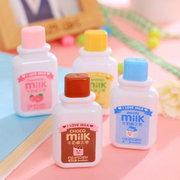 3pieces/lot 1 pc popular mini small milk bottle correction tape altered tools school office corrector stationery kids gift 4 colors
3pieces/lot 1 pc popular mini small milk bottle correction tape altered tools school office corrector stationery kids gift 4 colors
