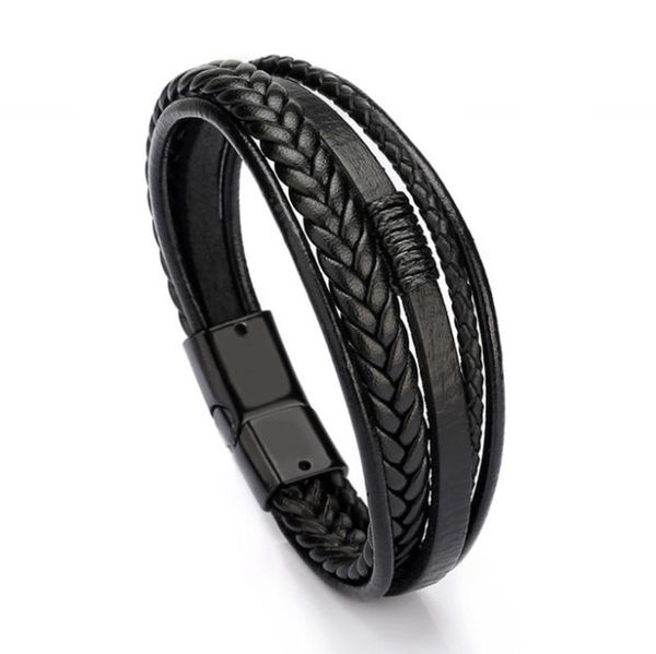 charm bracelets men's stainless steel multilayer braided rope trendy genuine leather bracelet, Golden;silver
charm bracelets men's stainless steel multilayer braided rope trendy genuine leather bracelet, Golden;silver