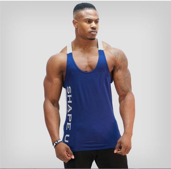 men' tank 2021 summer workout spring and u-collar contrast color sports vest breathable running training, White;black
men' tank 2021 summer workout spring and u-collar contrast color sports vest breathable running training, White;black