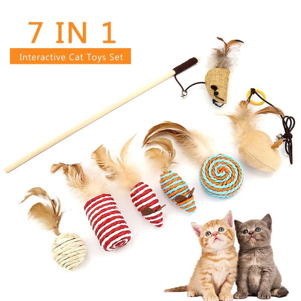 cat toys pet toy for cats accessories interactive feather teaser wand sisal mouse ball plush with bell
cat toys pet toy for cats accessories interactive feather teaser wand sisal mouse ball plush with bell