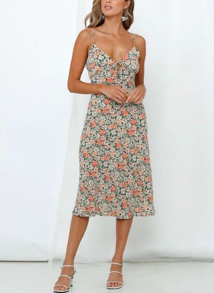 2021 new sleeveless strap dresses women silk polyester floral print summer long dress vestidos beach backless robe mwht, White
2021 new sleeveless strap dresses women silk polyester floral print summer long dress vestidos beach backless robe mwht, White