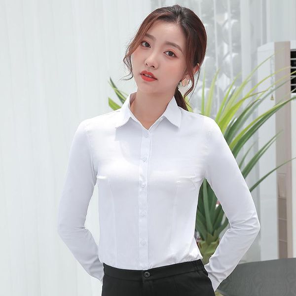 women's blouses & shirts 2021 spring autumn women ol style solid cotton turn down collar plus size 5xl female elegant long sleeve m83, White
women's blouses & shirts 2021 spring autumn women ol style solid cotton turn down collar plus size 5xl female elegant long sleeve m83, White