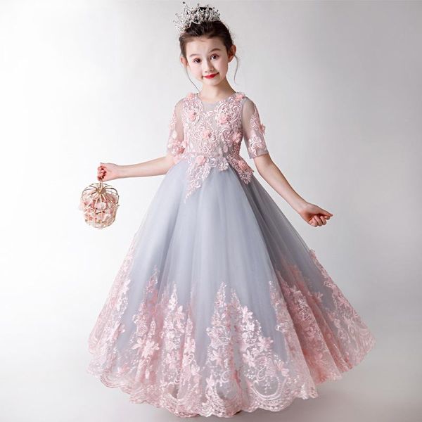 girl's dresses half sleeve flower girls wedding dress tulle lace appliques first holy communion handmade flowers for, Red;yellow
girl's dresses half sleeve flower girls wedding dress tulle lace appliques first holy communion handmade flowers for, Red;yellow