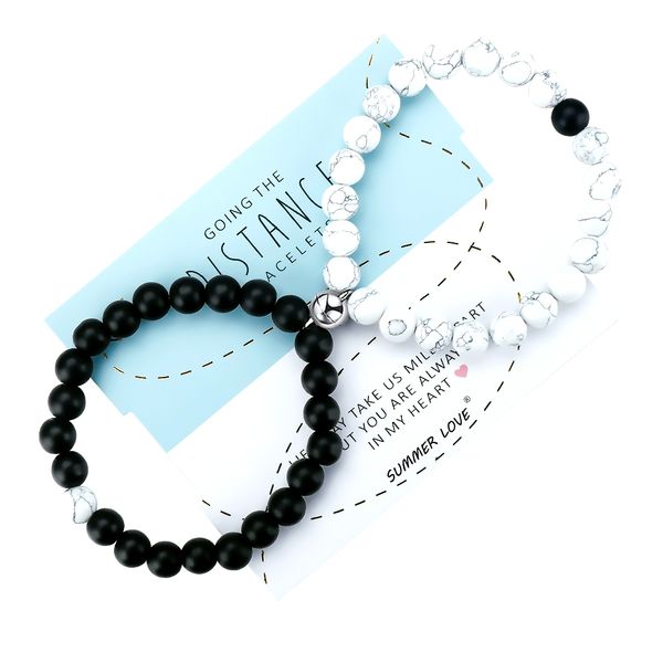 fashion 2pcs/set natural stone bead strands heart magnet couple friendship bracelets yoga for women men lovers magnetic bracelet handmade je, Black
fashion 2pcs/set natural stone bead strands heart magnet couple friendship bracelets yoga for women men lovers magnetic bracelet handmade je, Black