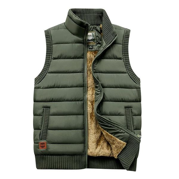 men's vests 2021 autumn winter men paddede vest with velvet large warm jacket mandarin collar casual plus size m xl 2xl 3xl 4xl, Black;white
men's vests 2021 autumn winter men paddede vest with velvet large warm jacket mandarin collar casual plus size m xl 2xl 3xl 4xl, Black;white
