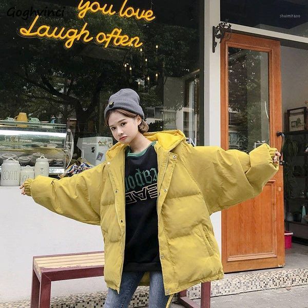 women's down & parkas short style women solid hooded winter zipper button womens loose oversize bf ulzzang outwear trendy korean casual, Black
women's down & parkas short style women solid hooded winter zipper button womens loose oversize bf ulzzang outwear trendy korean casual, Black