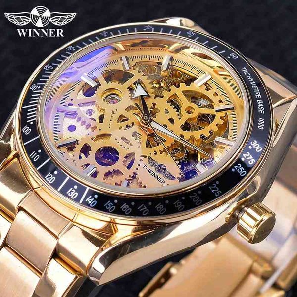 men winner 2019 automatic steampunk watches brand luxury sports clock waterproof golden rvs design, Slivery;brown
men winner 2019 automatic steampunk watches brand luxury sports clock waterproof golden rvs design, Slivery;brown