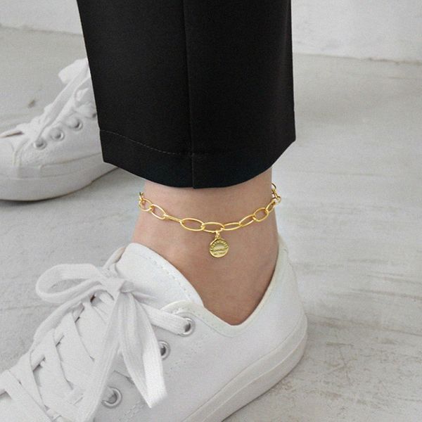 vivilady trendy 925 sterling silver chain women anklet gold silver color round disc pendant female summer beach foot ornaments iqyz#, Red;blue
vivilady trendy 925 sterling silver chain women anklet gold silver color round disc pendant female summer beach foot ornaments iqyz#, Red;blue