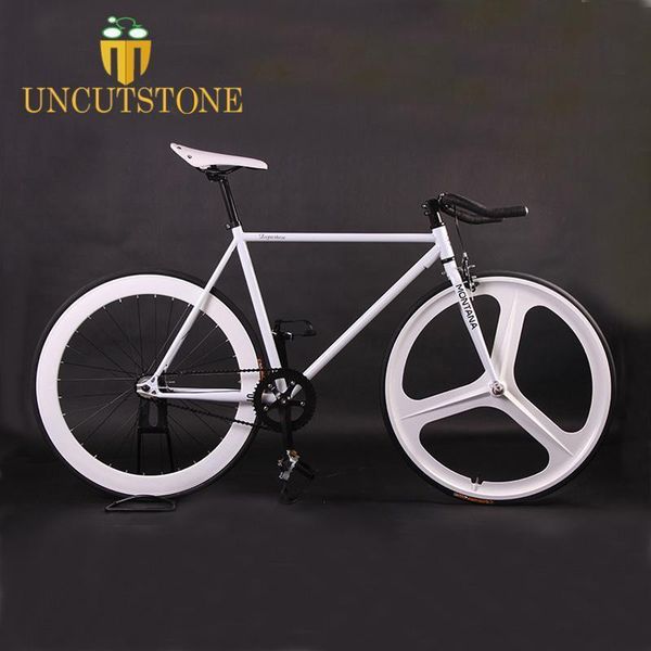 track bike magnesium alloy wheel 3 spokes fixie bicycle fixed gear bike 700c wheel 52cm frame completed road white
track bike magnesium alloy wheel 3 spokes fixie bicycle fixed gear bike 700c wheel 52cm frame completed road white