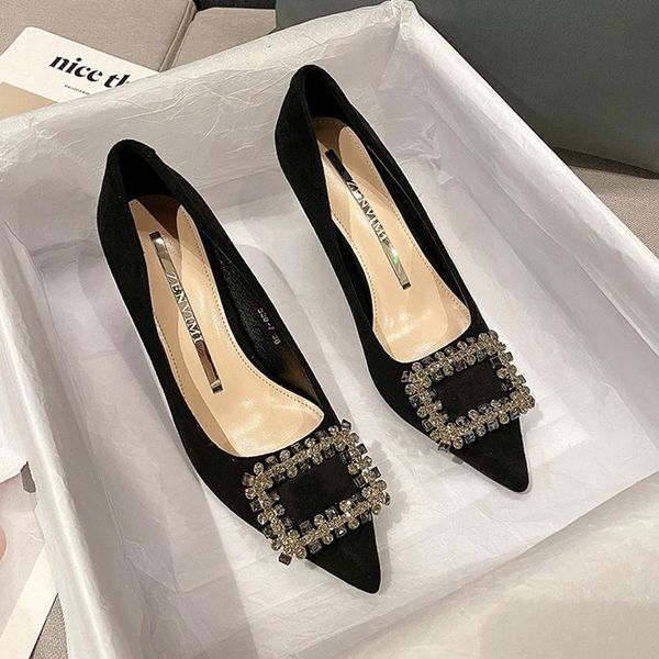 dress shoes women's high heels pumps party office ladies 2021 designers woman thin pointed toe fashion summer, Black
dress shoes women's high heels pumps party office ladies 2021 designers woman thin pointed toe fashion summer, Black