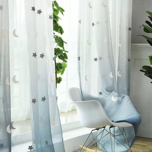 curtain & drapes simple blue gradient embroidery star moon tulle curtains for bedroom living room window screen voile kitchen sheer
curtain & drapes simple blue gradient embroidery star moon tulle curtains for bedroom living room window screen voile kitchen sheer