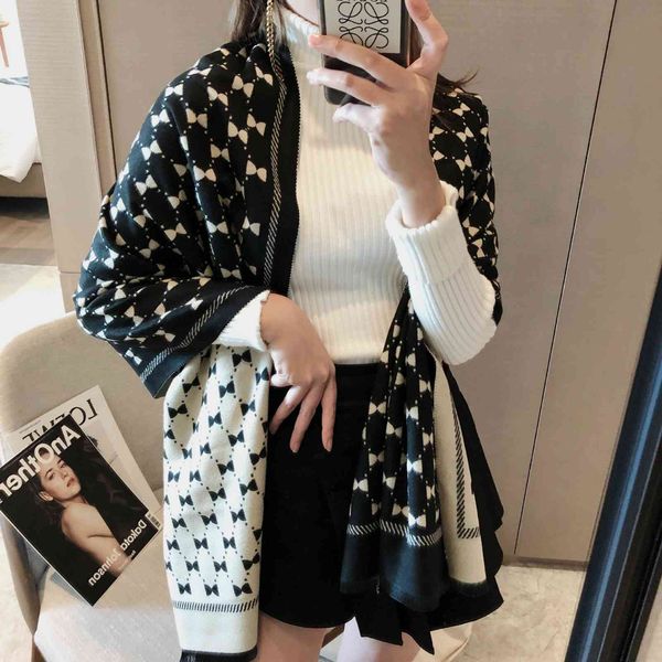 shawl bow knot double-sided scarf female korean temperament versatile imitation cashmere oversized air conditioning warm thickened 31, Blue;gray
shawl bow knot double-sided scarf female korean temperament versatile imitation cashmere oversized air conditioning warm thickened 31, Blue;gray