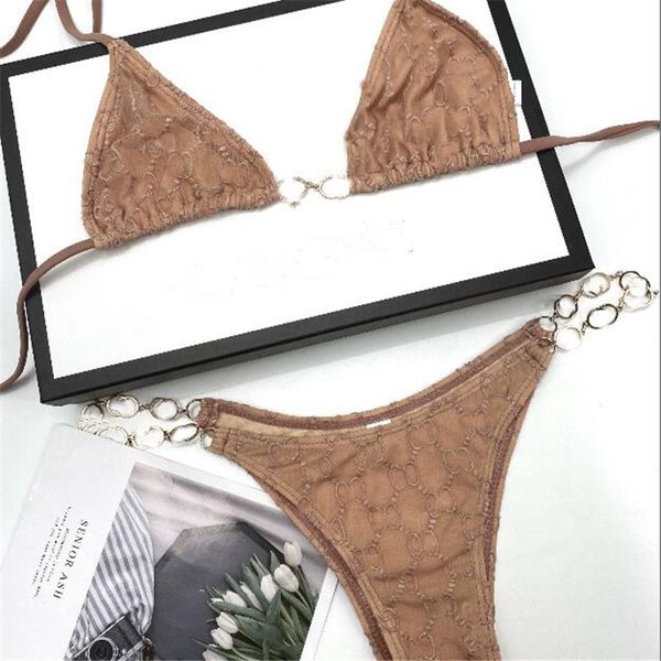 2021 summer new women's swimwear luxury chain letter women bikini travel personality lady swimsuit 2 colors girls brand beach wear, White;black
2021 summer new women's swimwear luxury chain letter women bikini travel personality lady swimsuit 2 colors girls brand beach wear, White;black