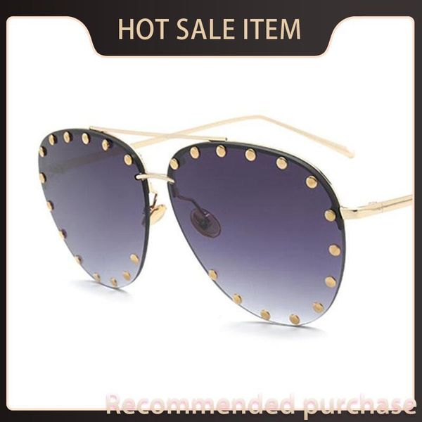 cool women transparent sunglasses designer brand and pilot half sunglas rivet sunglasses gradient frame red gold classic men metallic t cmxh, White;black
cool women transparent sunglasses designer brand and pilot half sunglas rivet sunglasses gradient frame red gold classic men metallic t cmxh, White;black