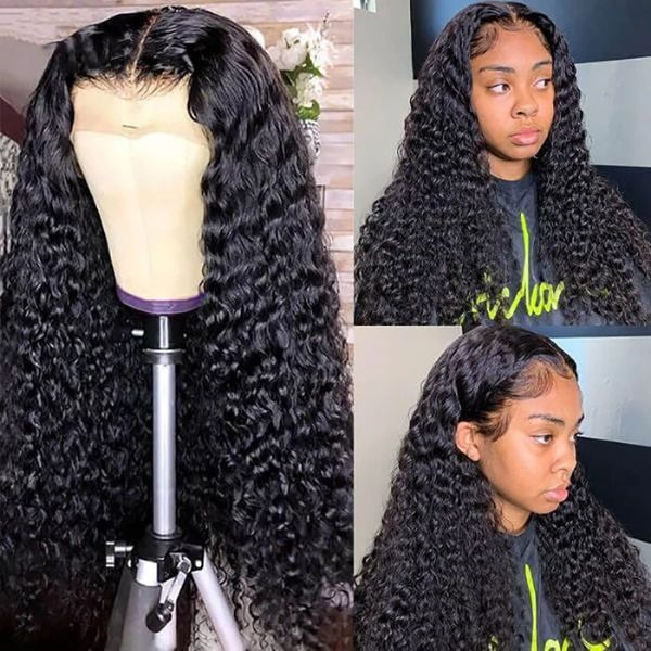 kinky 4x4 straight closure ginger curly human hair lace front wig 13x4x1 kinky curly lace wig transparent lace wavy and wet wig, Black
kinky 4x4 straight closure ginger curly human hair lace front wig 13x4x1 kinky curly lace wig transparent lace wavy and wet wig, Black