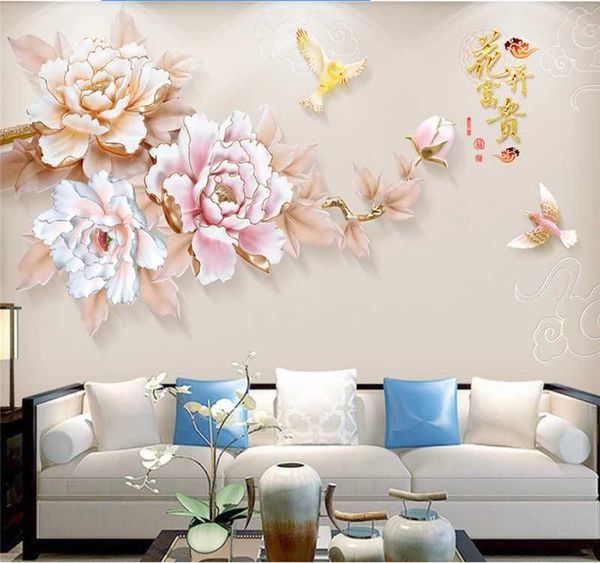 wallpapers xuesu customized 8d wallpaper stereo simple and fashionable chinese peony background wall decoration painting
wallpapers xuesu customized 8d wallpaper stereo simple and fashionable chinese peony background wall decoration painting