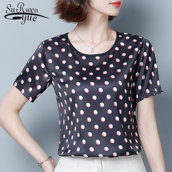 women's blouses & shirts 2021 summer short sleeve women and blouse blusas mujer de moda print dot 4543 50, White
women's blouses & shirts 2021 summer short sleeve women and blouse blusas mujer de moda print dot 4543 50, White