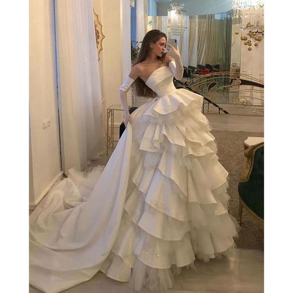 party dresses charming elegant evening strapless tiered ruffles ball gown women long wedding prom gowns plus size custom made, White;black
party dresses charming elegant evening strapless tiered ruffles ball gown women long wedding prom gowns plus size custom made, White;black