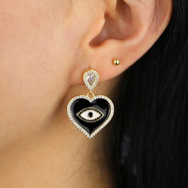 dangle & chandelier christmas colorful lucky turkish eye charm earring jewelry for women gift with multi enamel shiny rainbow earrings, Silver 
dangle & chandelier christmas colorful lucky turkish eye charm earring jewelry for women gift with multi enamel shiny rainbow earrings, Silver